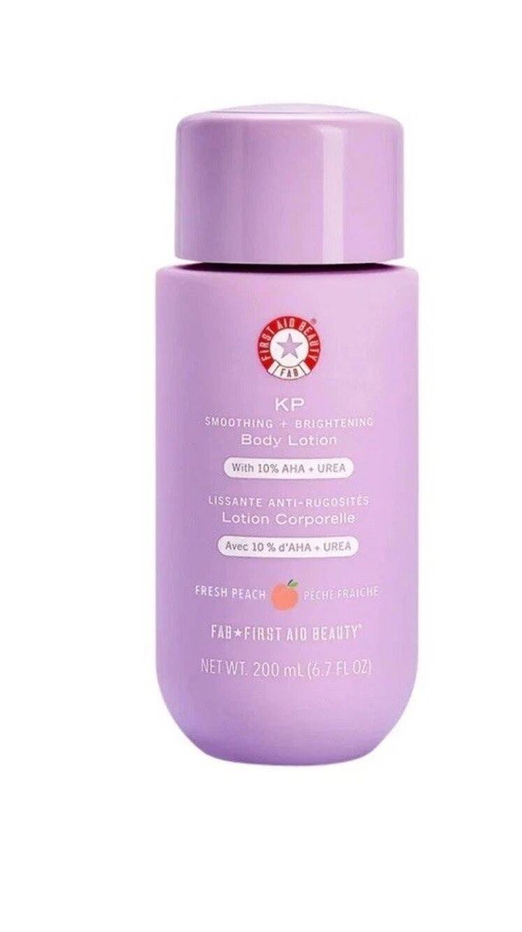 NEW First‎ Aid Beauty KP Smoothing + Brightening Body Lotion – Fresh Peach 6.7oz